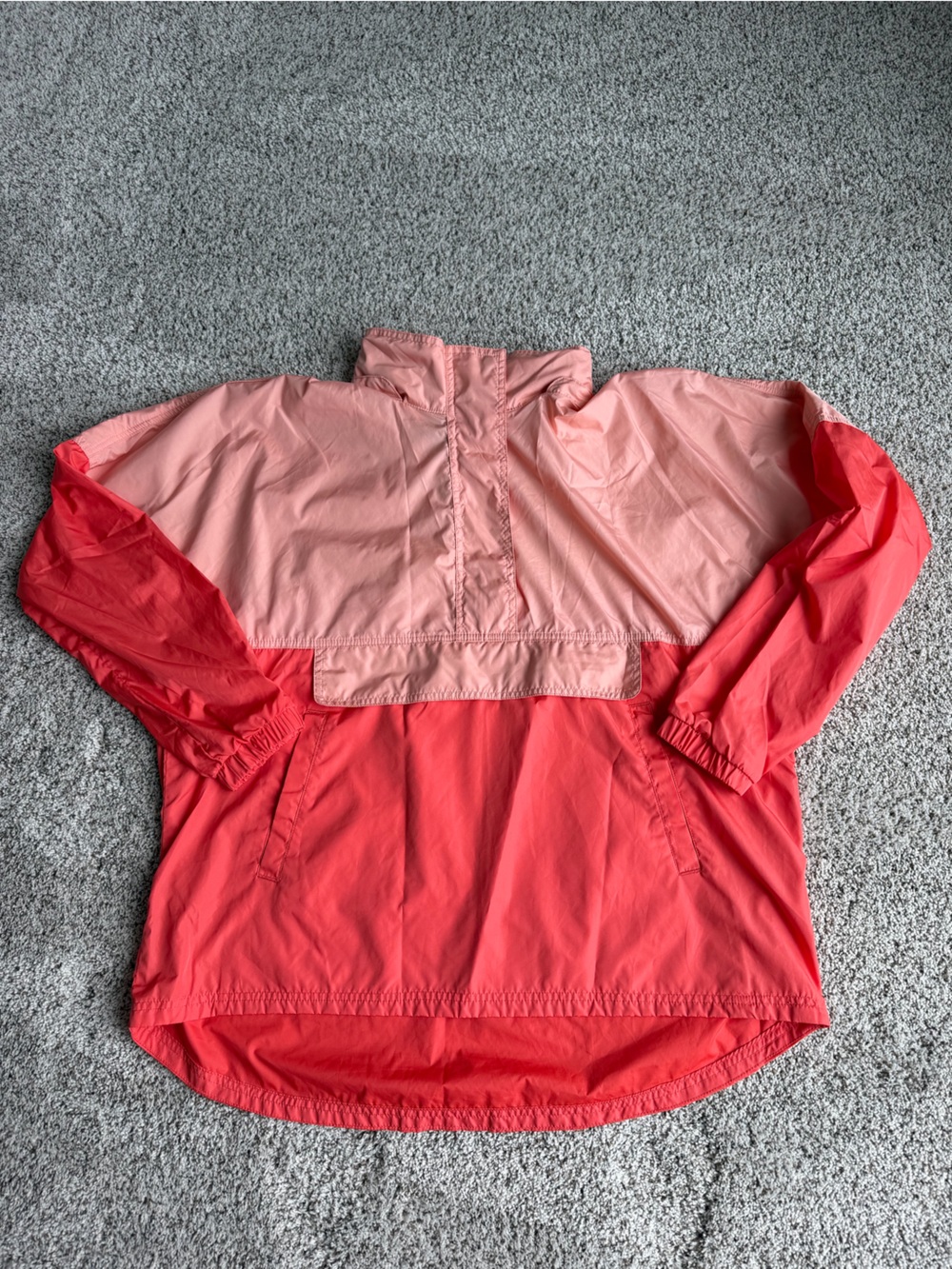 Lauren James Coral Reef Colorblock Anorak Windbreaker Jacket Pink Size Large - Picture 7 of 10